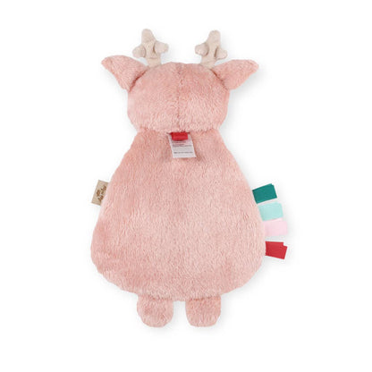 Holiday Itzy Lovey™ Plush + Teether Toy - Pink Reindeer