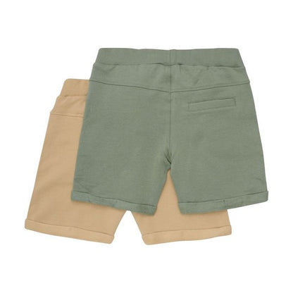 2 Pack Olive/Beige Shorts