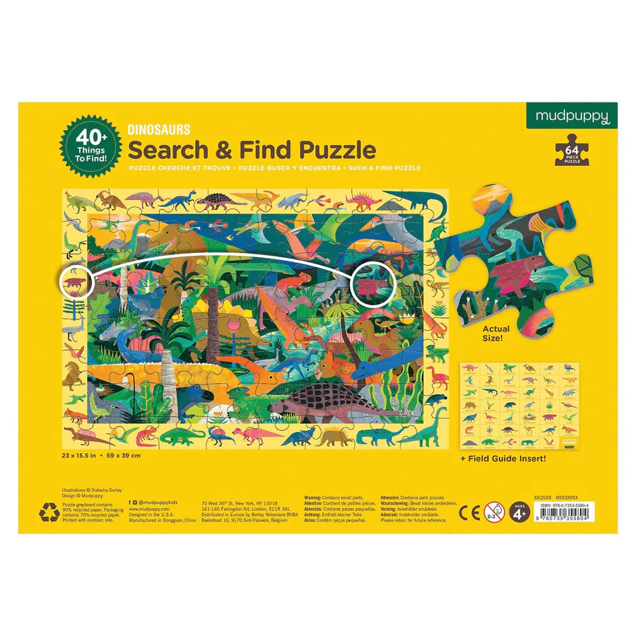 Dinosaurs Search & Find Puzzle 64 Pieces