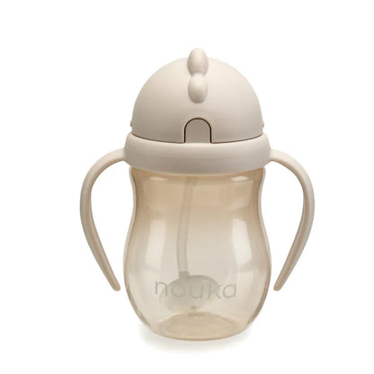 Non-Spill Weighted Straw Cup 8 oz - Soft Sand