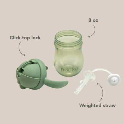 Non-Spill Weighted Straw Cup 8 oz - Soft Blush