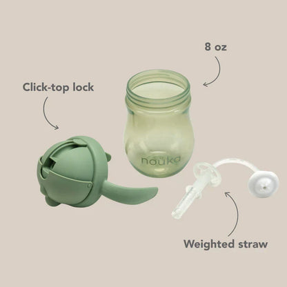 Non-Spill Weighted Straw Cup 8 oz - Wave