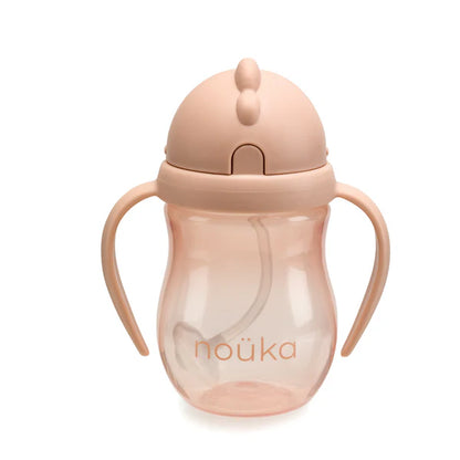 Non-Spill Weighted Straw Cup 8 oz - Soft Blush