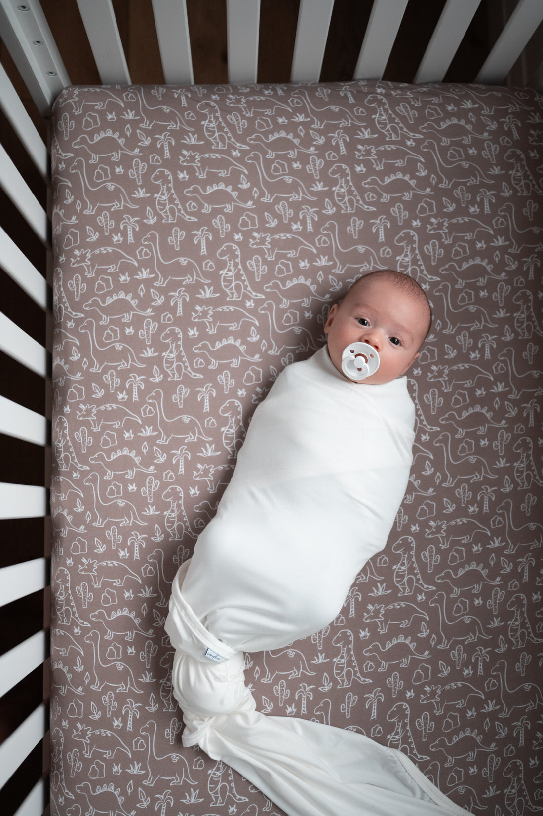 Black Night Bamboo Stretch Swaddle