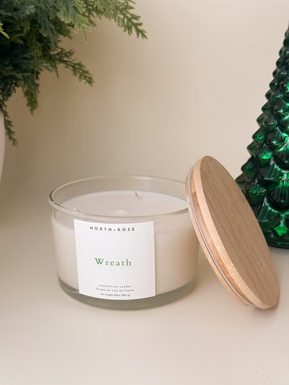 Wreath Eve 3-Wick Scented Soy Candle
