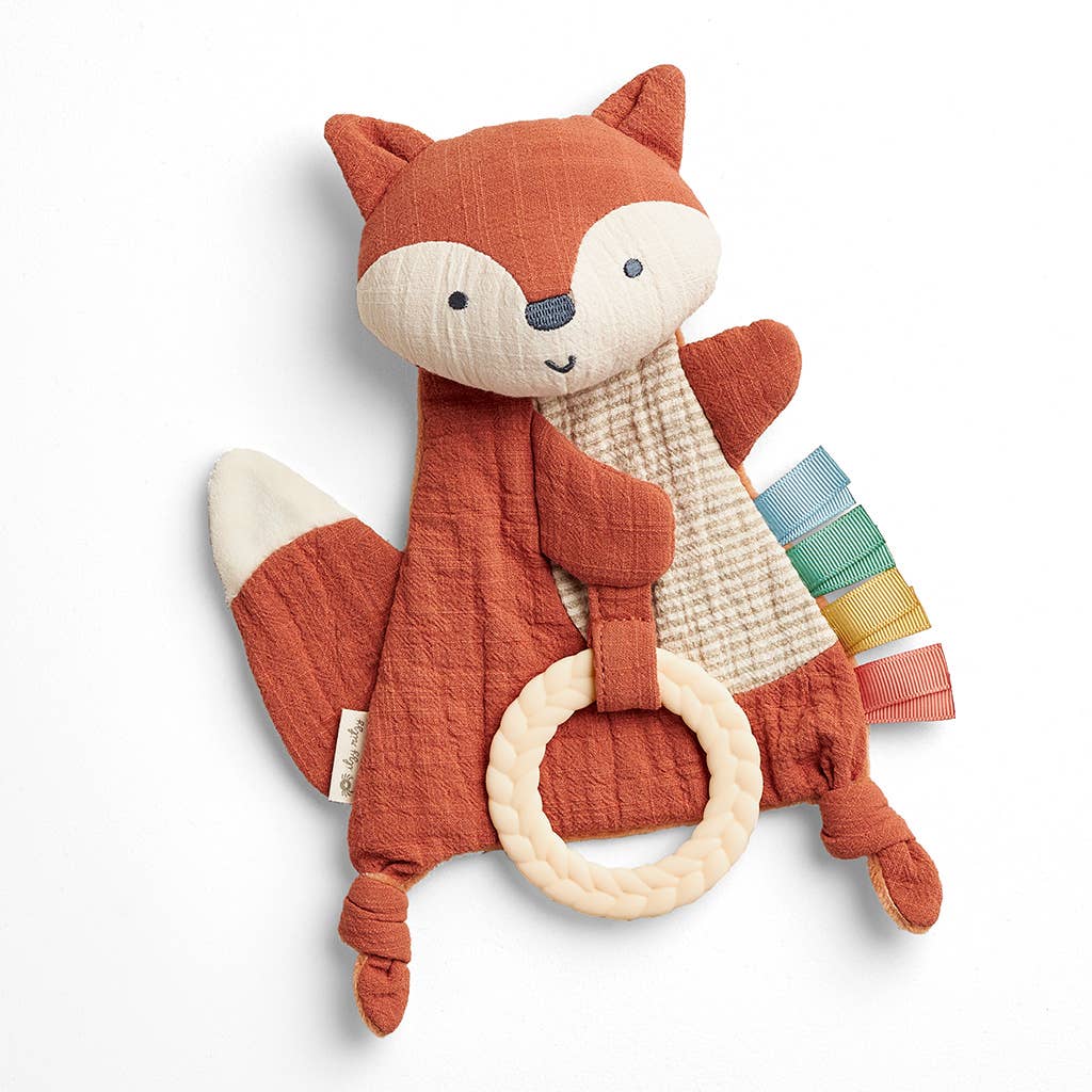 Bitzy Crinkle™ Sensory Toy With Teether: Fox