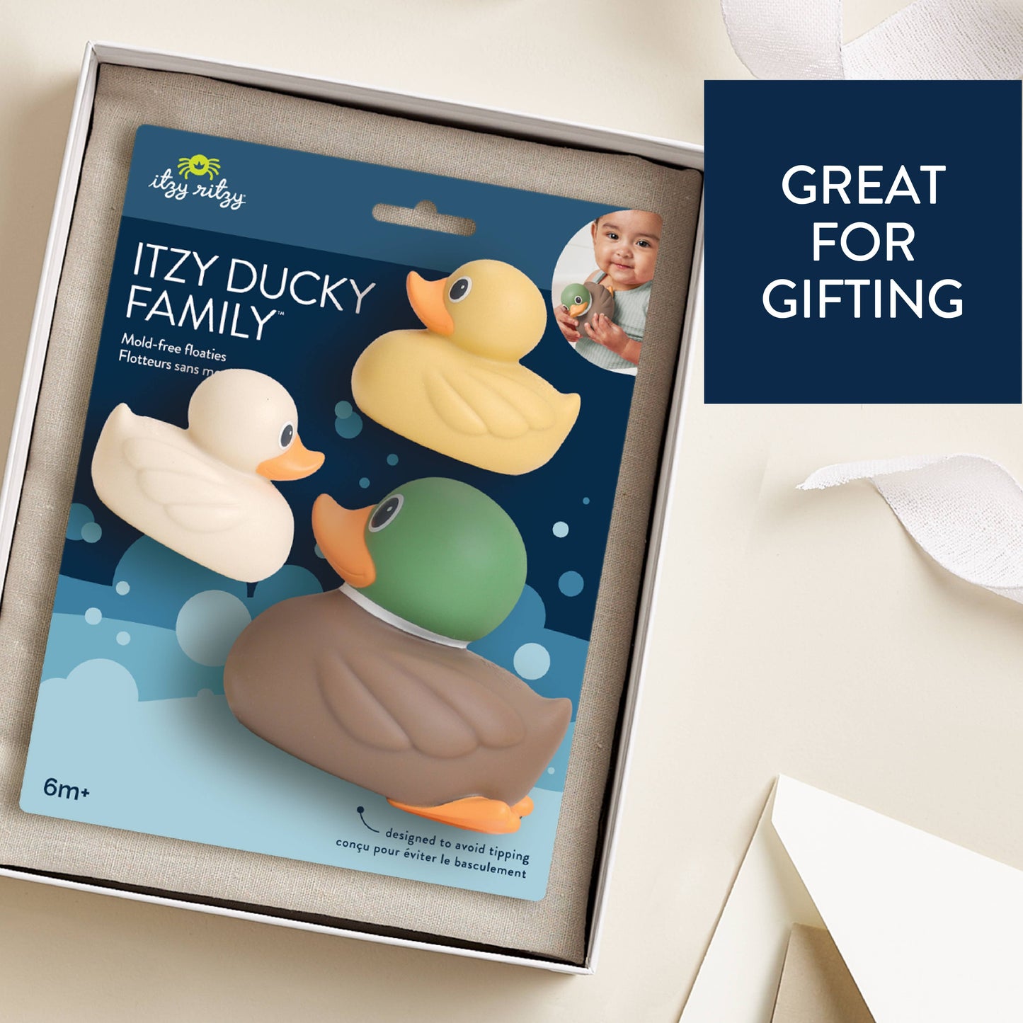 Itzy Ducky Family™ - Bath + Water Table Toys: Mallard