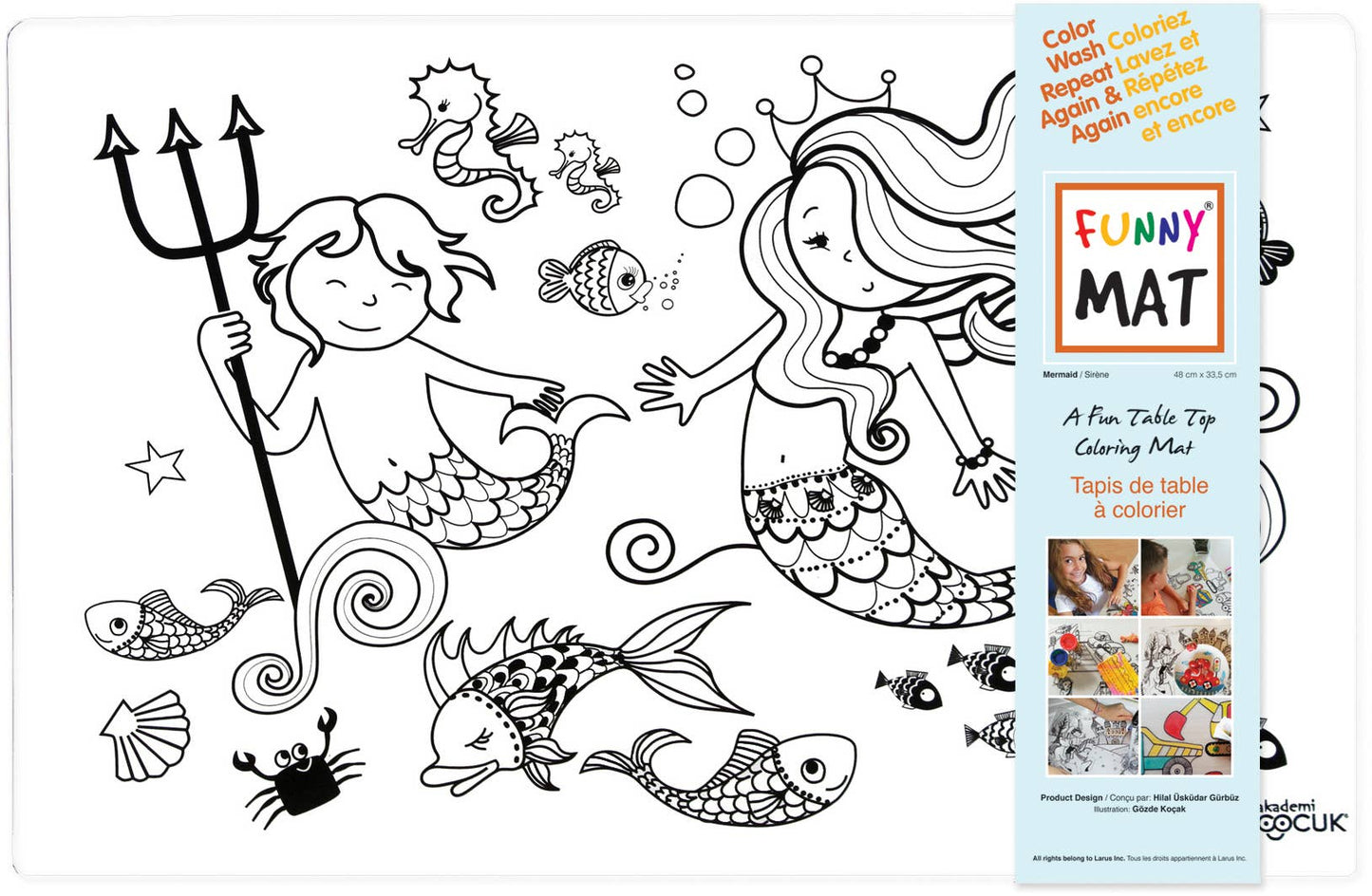Mermaid Colouring Mat