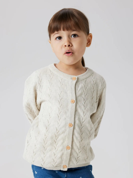 Off White Button Up Cardigan