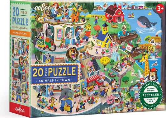 Animals In Town 20 Piece Puzzle