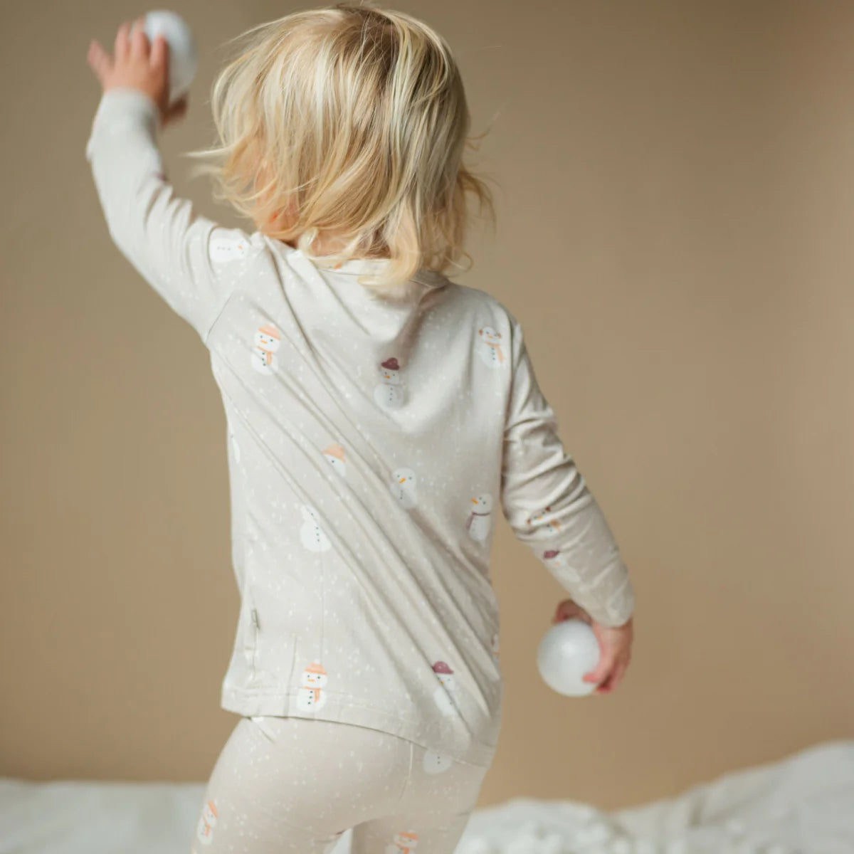 Snowy Snowman Bamboo Two-Piece PJs