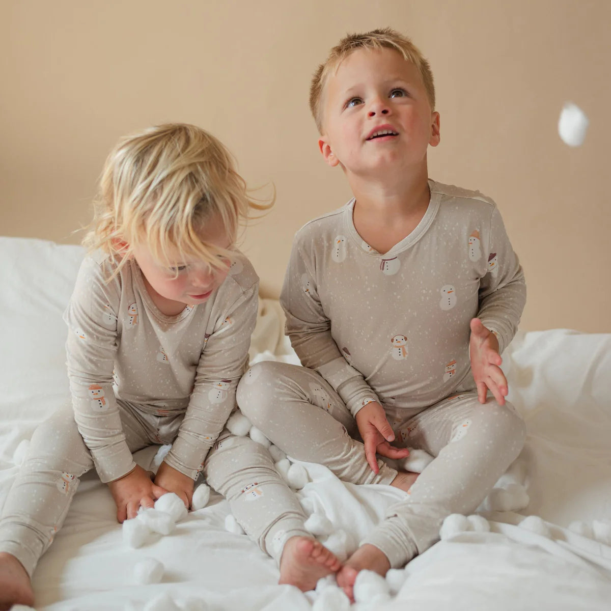 Snowy Snowman Bamboo Two-Piece PJs