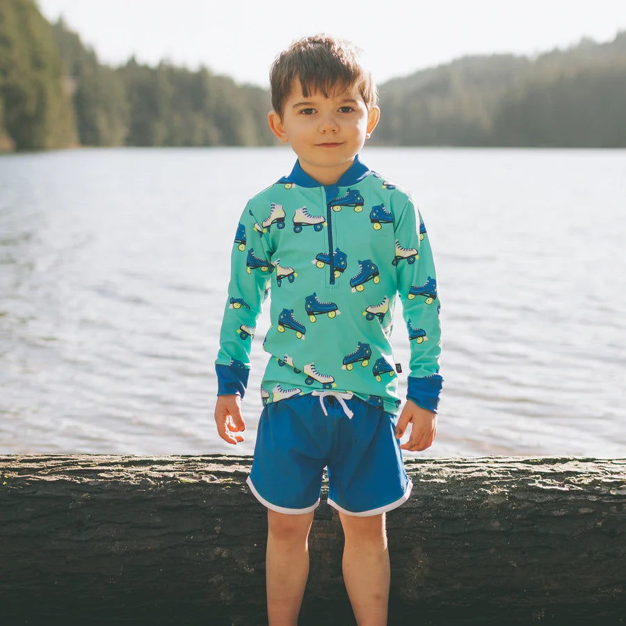 Kid's Trunks - Arcade Blue