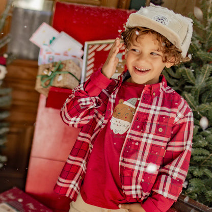 Red Plaid Button Up Flannel