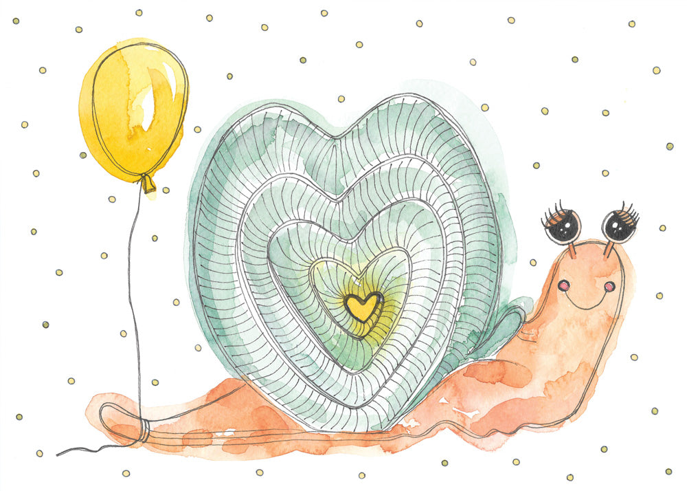 Snail Birthday Mini Card