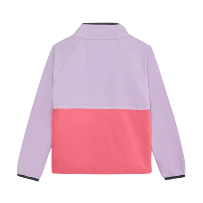 Colour Black Fleece Zip Jacket - Purple/Pink/Grey