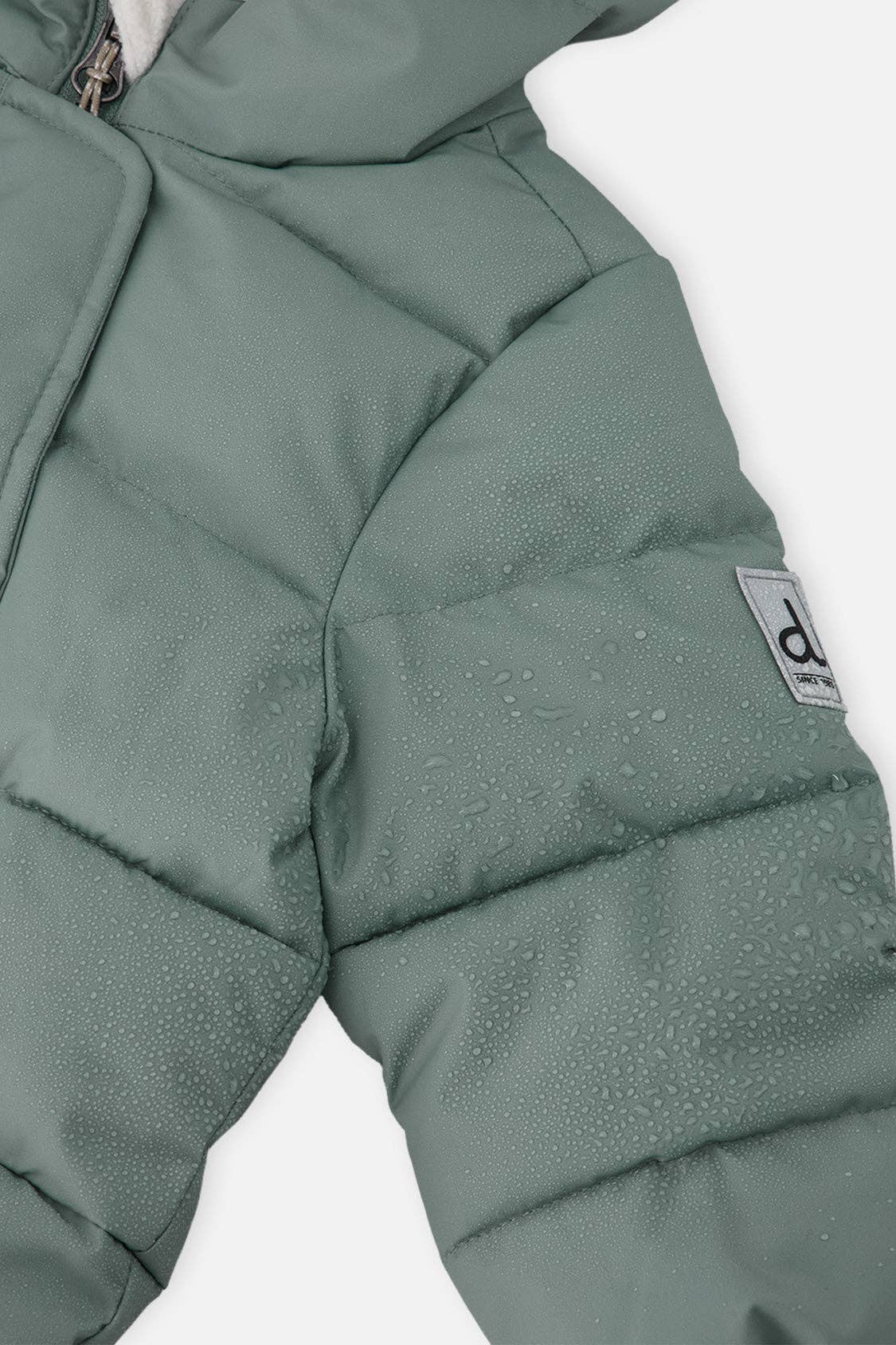 Baby Cloud One Piece Snowsuit Adapted For Car Seats Sage Green