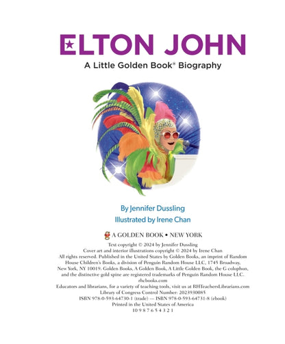 Elton John: A Little Golden Book Biography