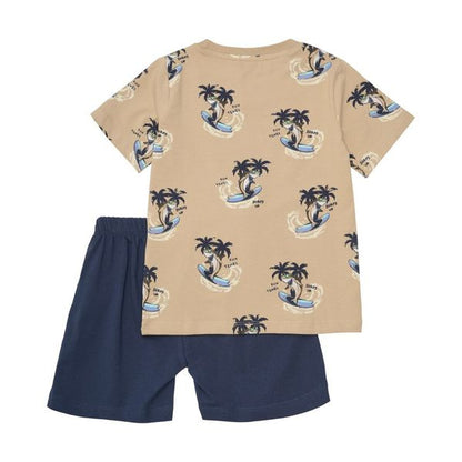 Surf Top & Navy Short 2 Piece