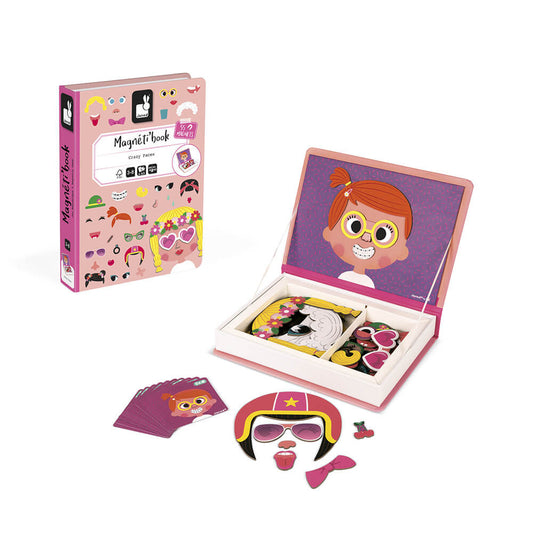 Girl's Crazy Faces Magnetibook