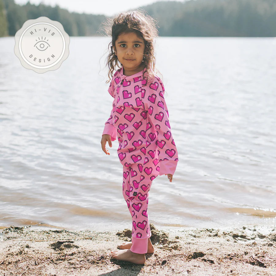 Full Zipper Sunsuit - Love At First Byte