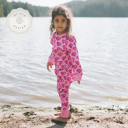 Full Zipper Sunsuit - Love At First Byte