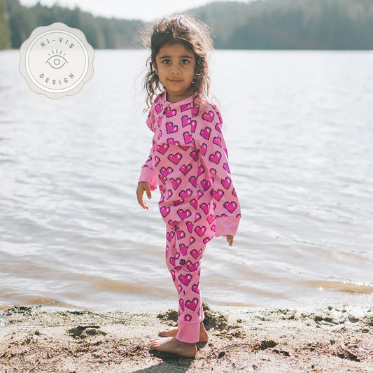 Full Zipper Sunsuit - Love At First Byte