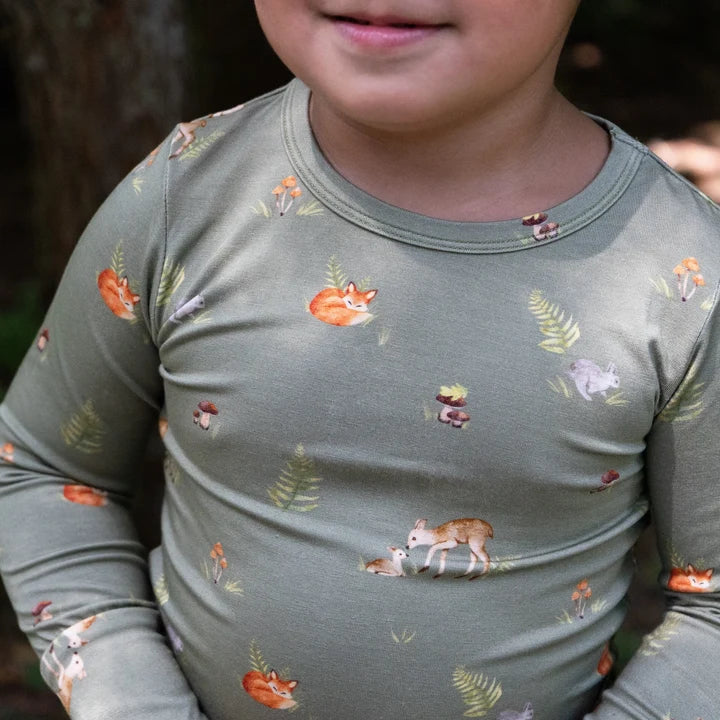 Forest Friends Bamboo L/S PJ Set