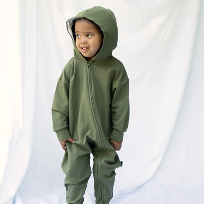 Hooded Jumpsuit - Olive