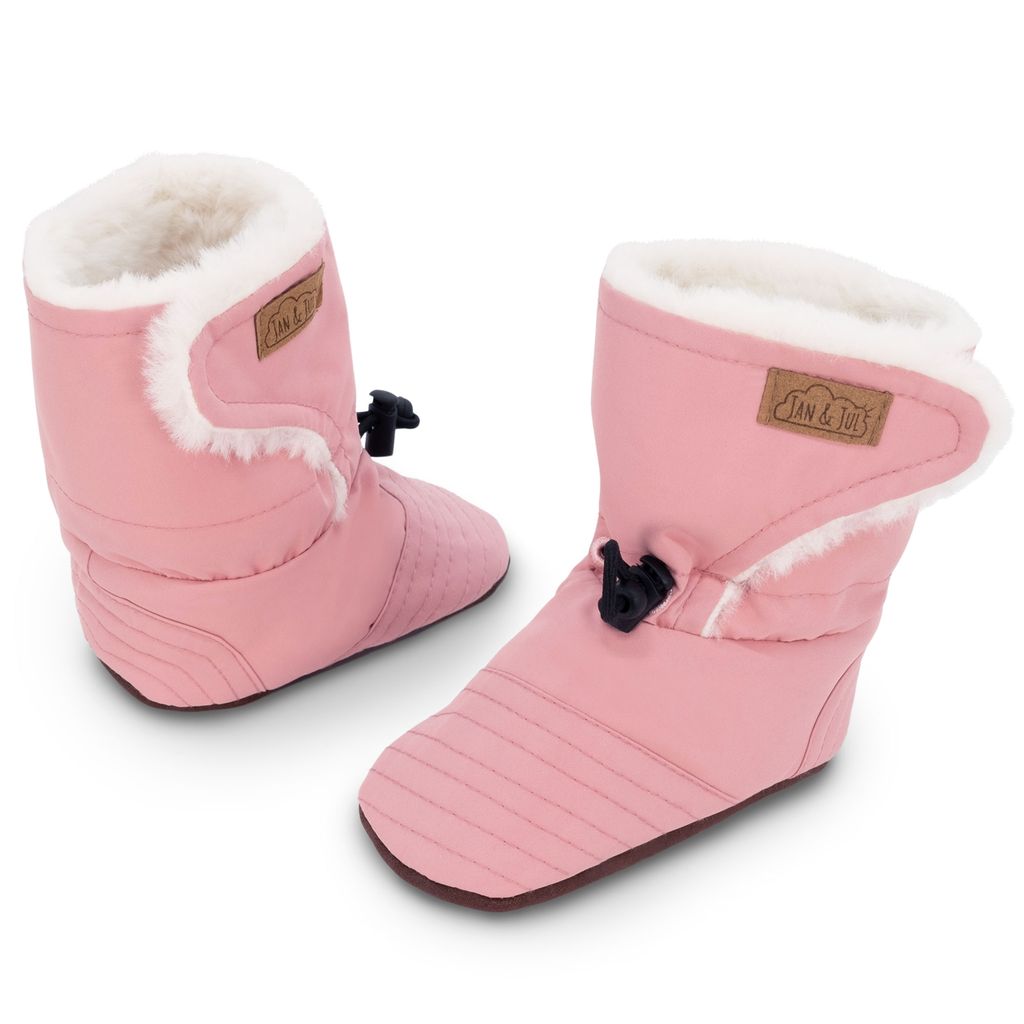 Dusty Pink - Baby Stay-Put Winter Booties