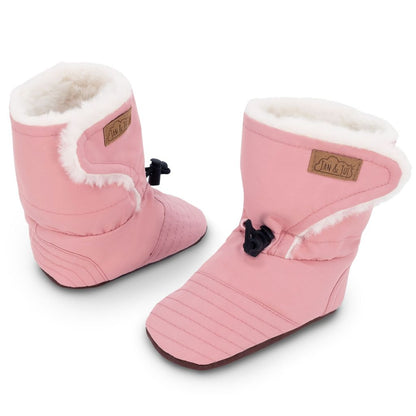 Dusty Pink - Baby Stay-Put Winter Booties