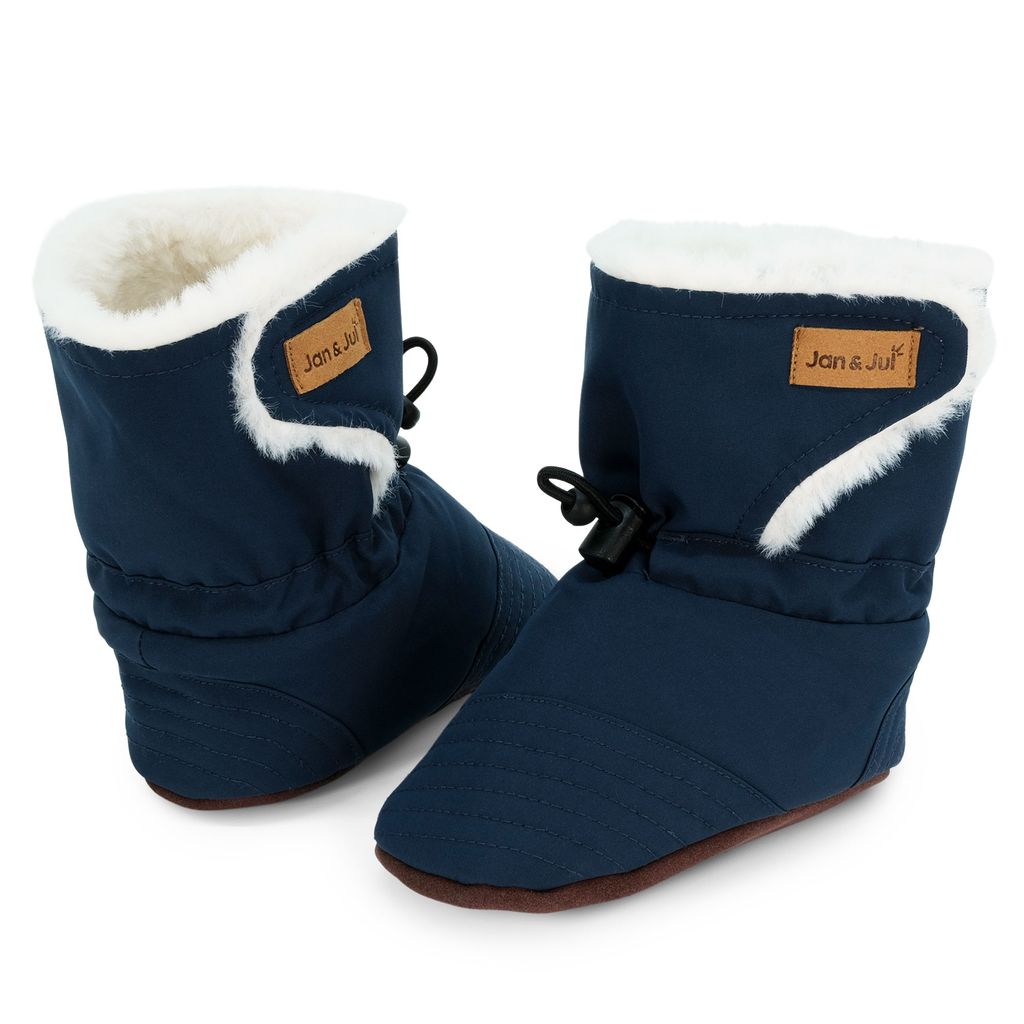 Dark Navy - Baby Stay-Put Winter Booties