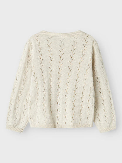 Off White Button Up Cardigan