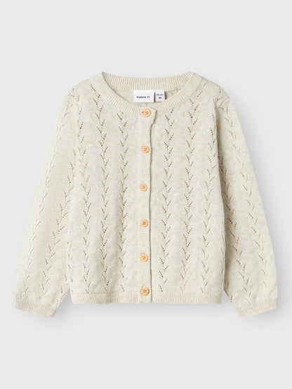 Off White Button Up Cardigan