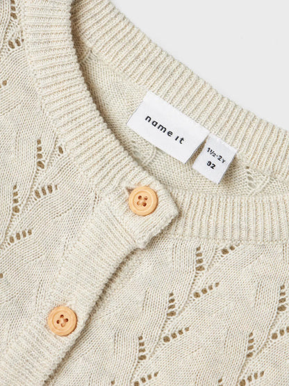 Off White Button Up Cardigan