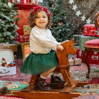 Cream Shirt with Bow Detail