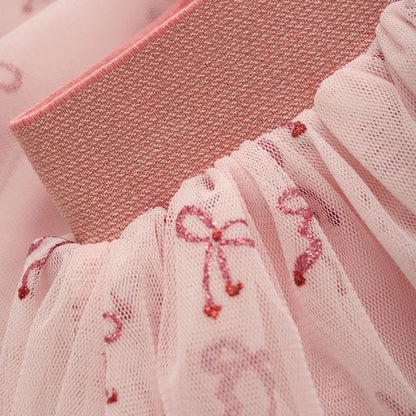Pink Glitter Bow Skirt