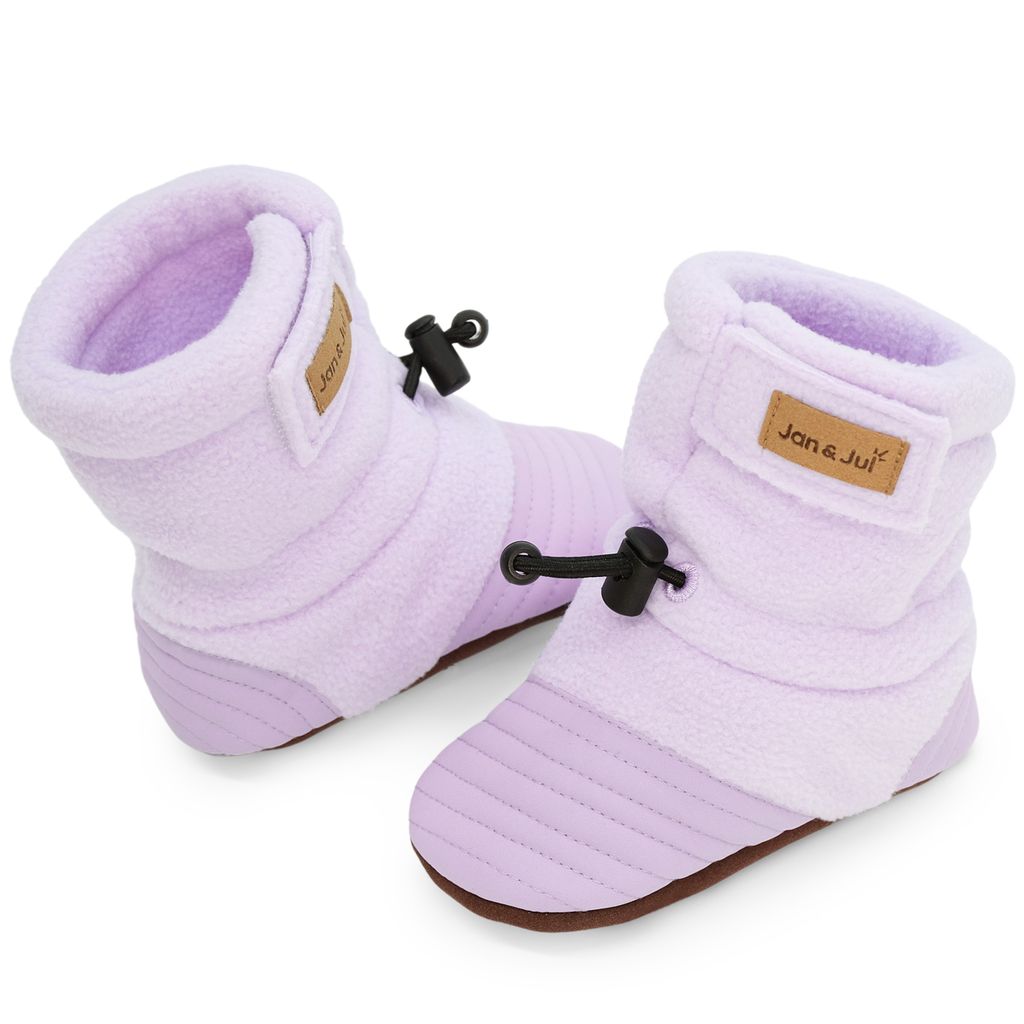 Lavender - Baby Stay-Put Cozy Booties