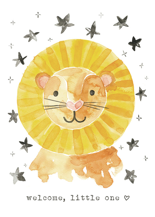 Welcome, Little One Lion Card
