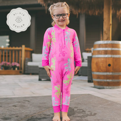 Full Zipper Sunsuit - Geckglow