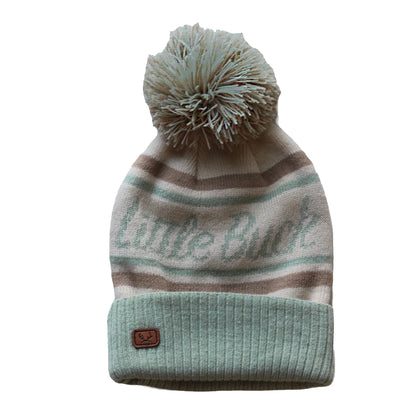 Misty Green Pom Pom Hat