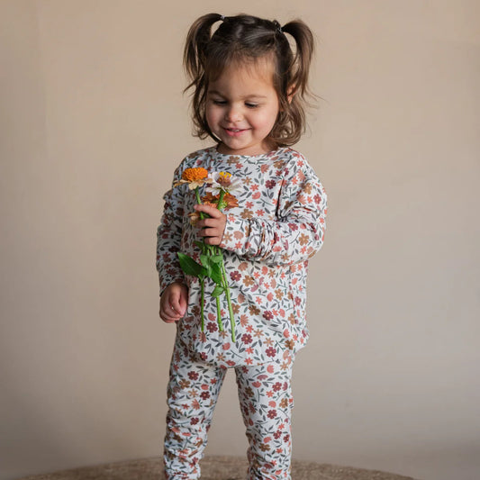 Fall Floral Bamboo Two-Piece PJs