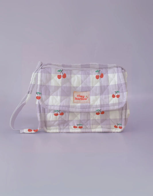 Convertible Diaper Bag - Lilac Cherry