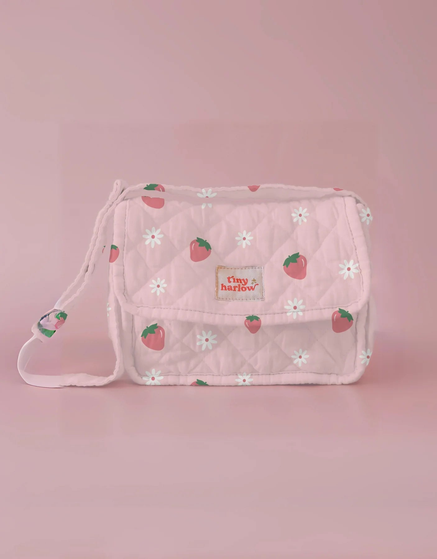 Convertible Diaper Bag - Pink Strawberry