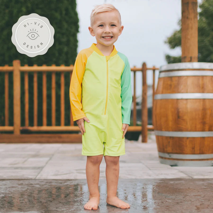 Shorty Sunsuit - Lime Light