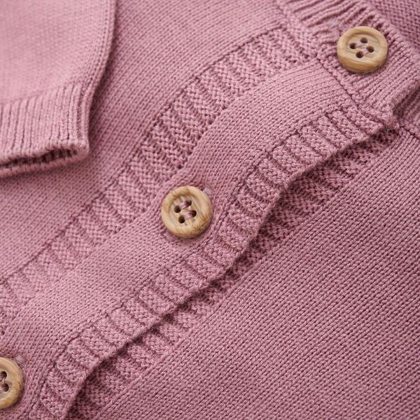 Rose Pink Knit Cardigan