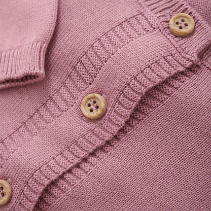 Rose Pink Knit Cardigan