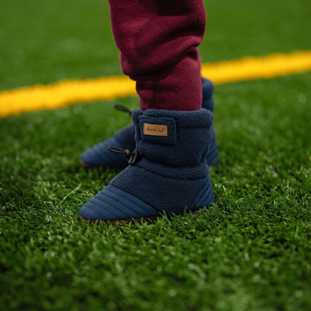 Dark Navy - Baby Stay-Put Cozy Booties