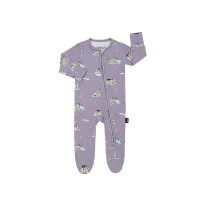 Penguins (Periwinkle) Sleeper/Romper