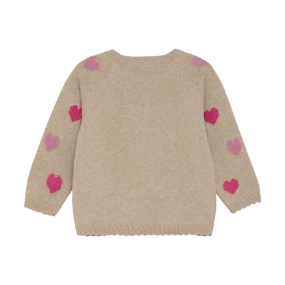 Baby Knitted Heart Cardigan